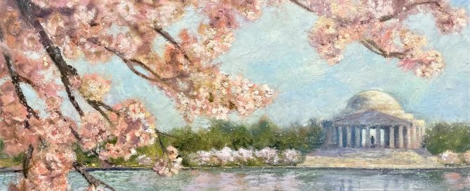 cherry blossom painting