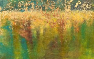 abstract encaustic painting by Anne Stine