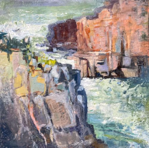 Great Falls Park painting by Anne Stine