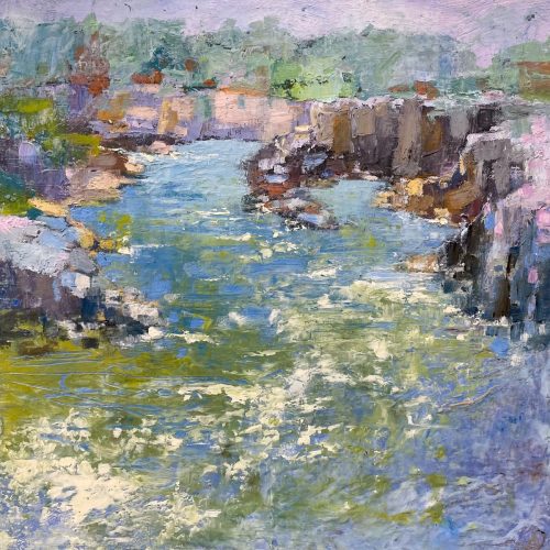 Potomac River painting by Anne Stine