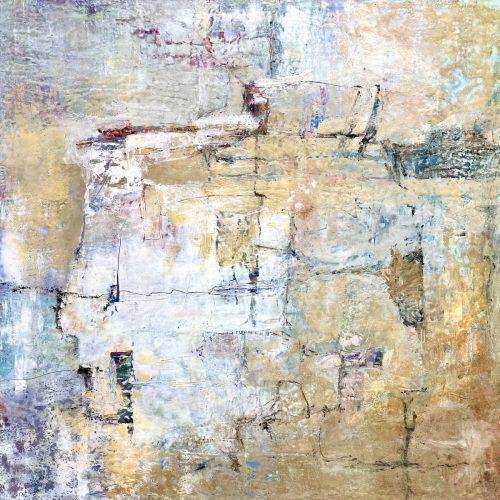 abstract encaustic painting