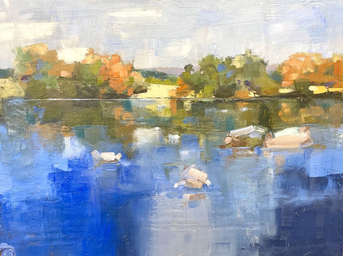 Painting of the Potomac River by Anne Stine