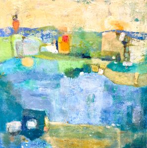 encaustic abstract painting