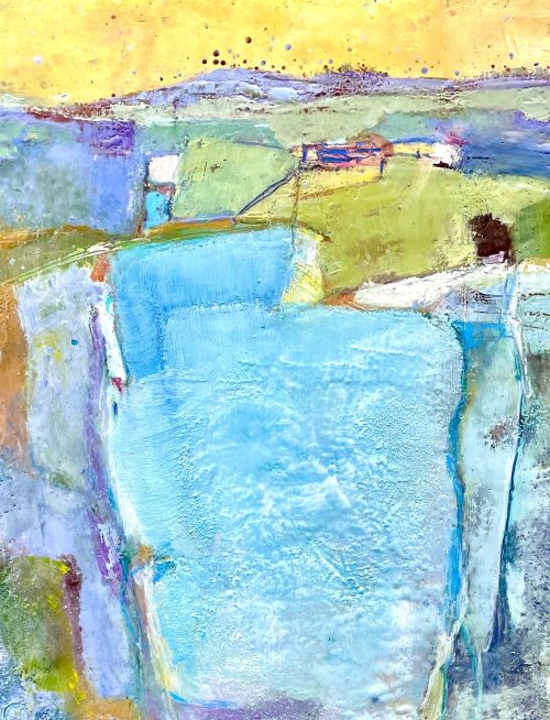 encaustic painting by Anne Stine