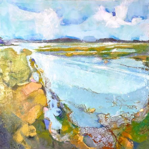 encaustic painting by Anne Stine