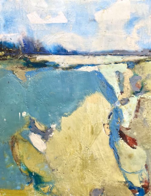 encaustic abstract by Anne Stine