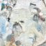abstract encaustic painting by Anne Stine