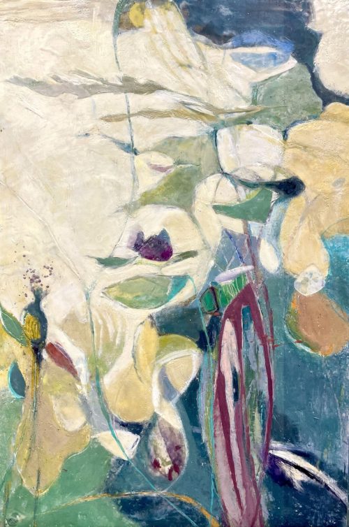 encaustic abstract painting