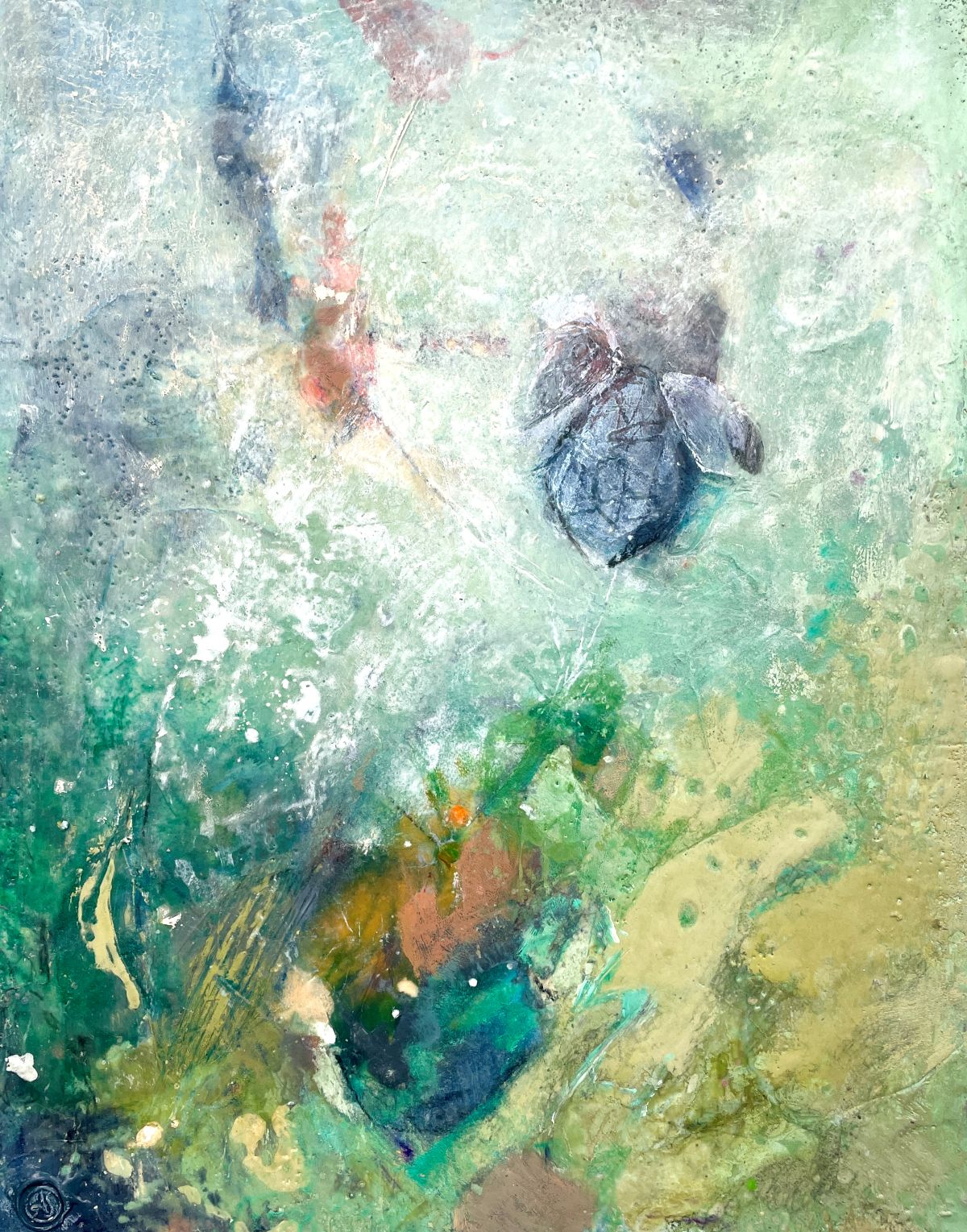 encaustic painting by Anne Stine