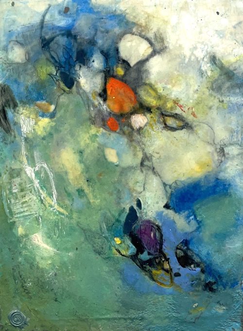 encaustic abstract painting by Anne Stine