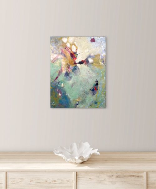 encaustic adstract painting