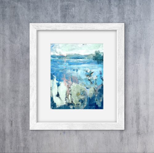 framed print of abstract painting by Anne Stine