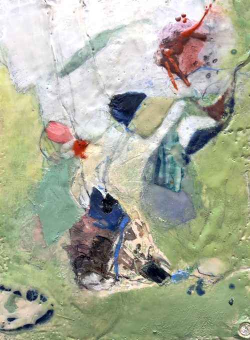 encaustic abstract painting