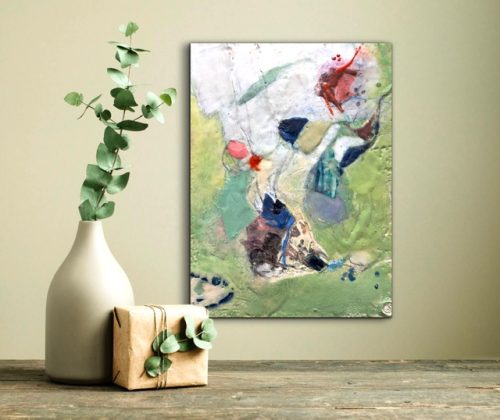 encaustic abstract painting