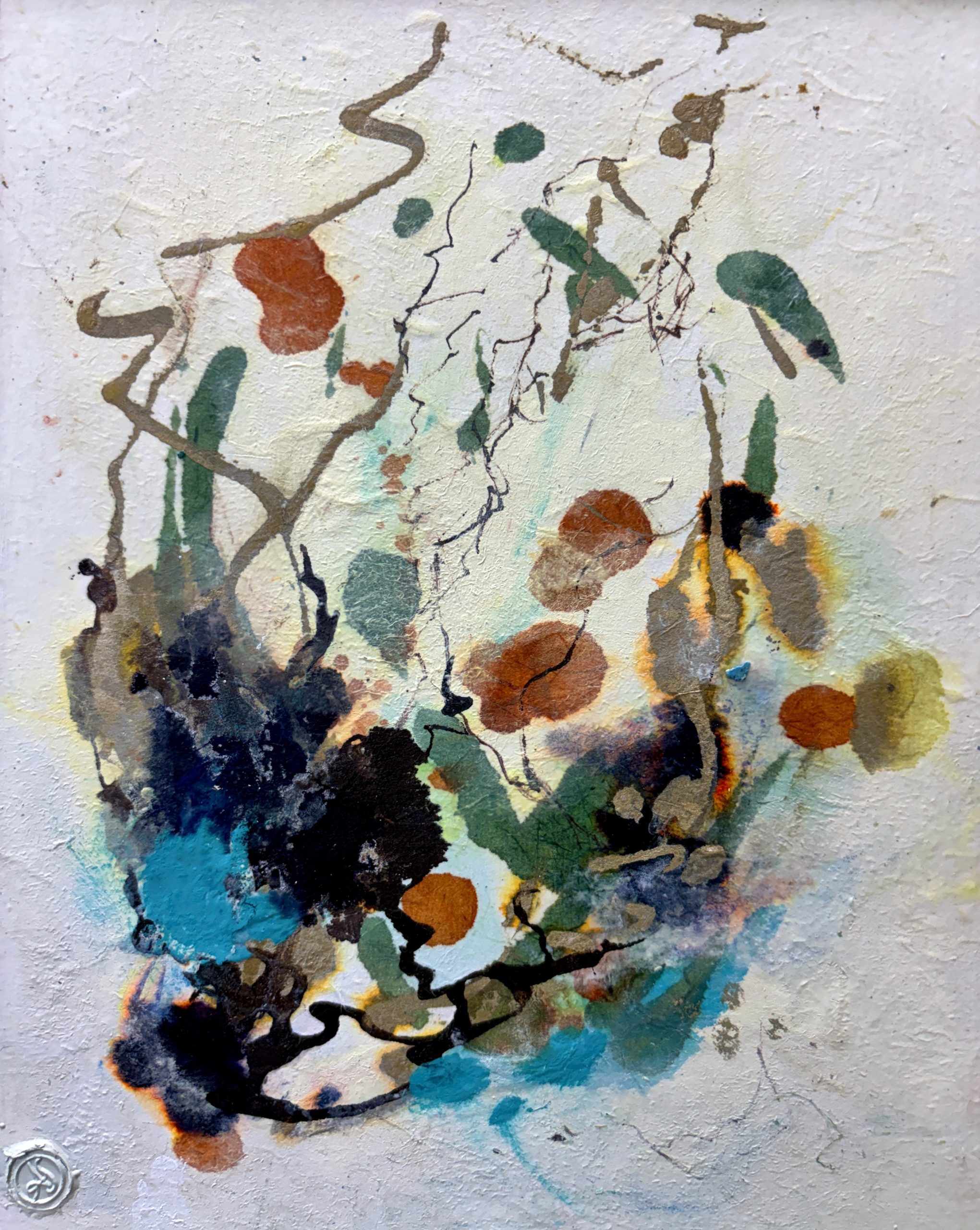 encaustic plant painting